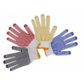 10 gauge knitted gloves cotton orange  white red  cotton hand working glove